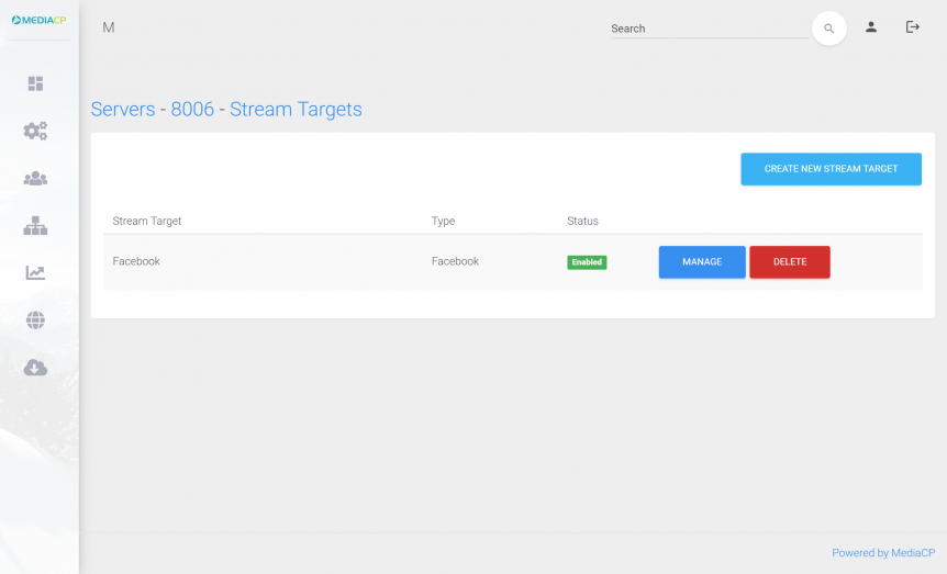 Wowza Media Control Panel Media Control Panel