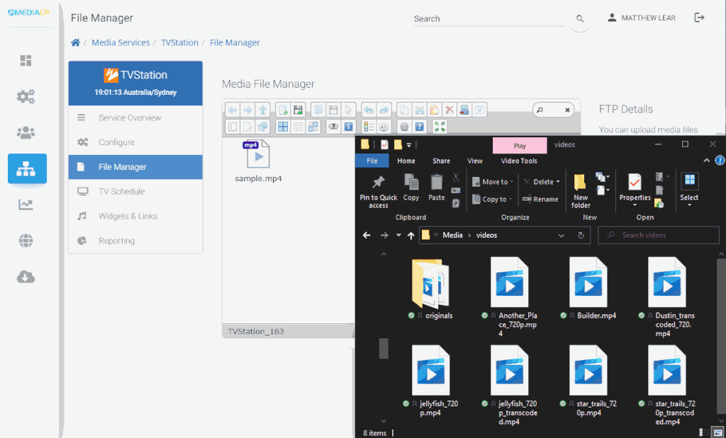 Preparing Your Media Files - Media Control Panel