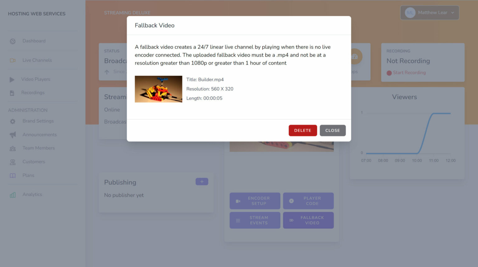 Cloud Live Video Streaming Platform